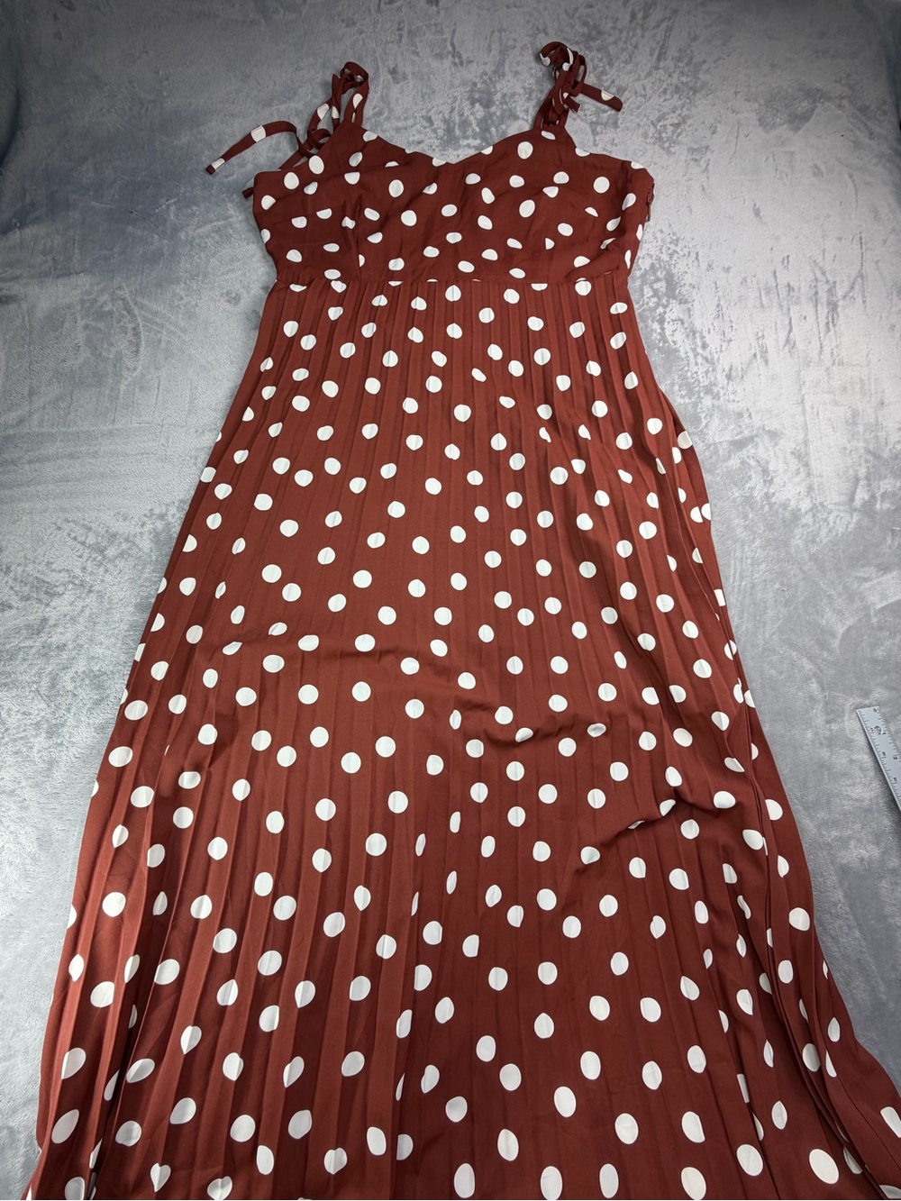 New York & Company Rust Maxi Dress Fall wedding Sundress Guest Party L